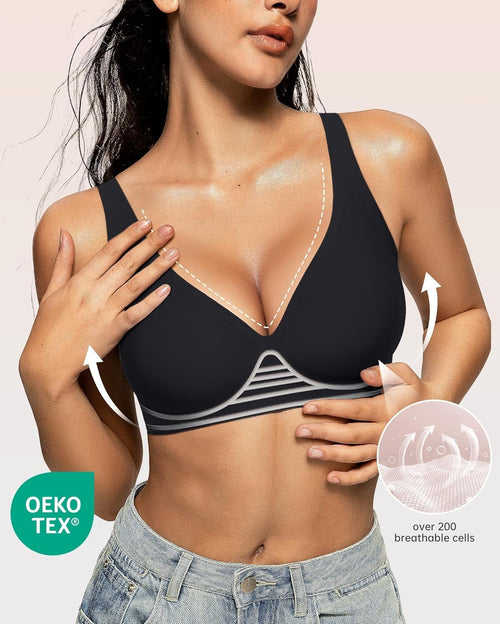 Comfortable Wireless Push-Up Bra